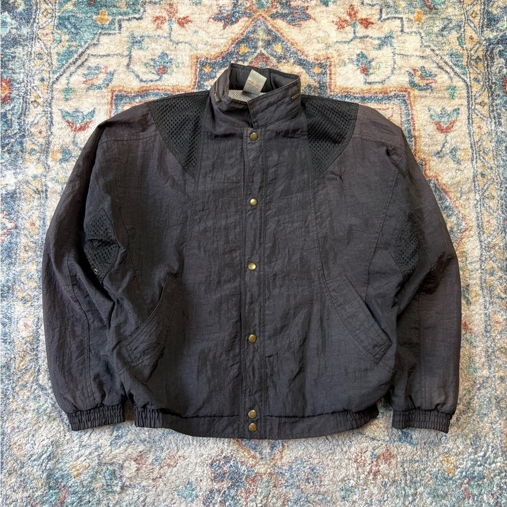 Vintage Puma Black Jacket Medium